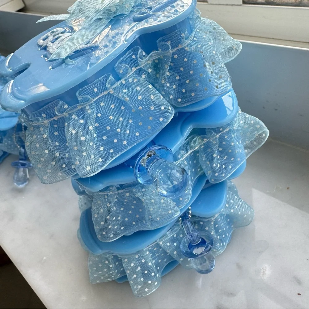Blue Baby favor Box with Ribbon 11 piece